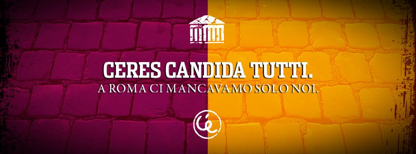 Ceres candida tutti, e ancora non ha scoperto #VOTANTONIA #CereSPQR