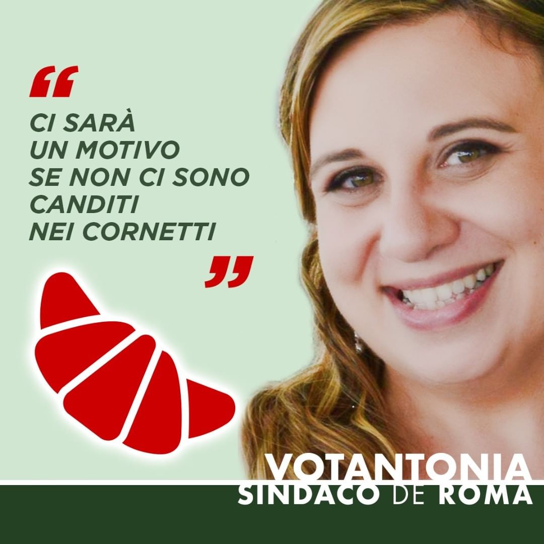 Ci sarà un motivo se non ci sono canditi nei cornetti.
#votantonia #sindacodinatale