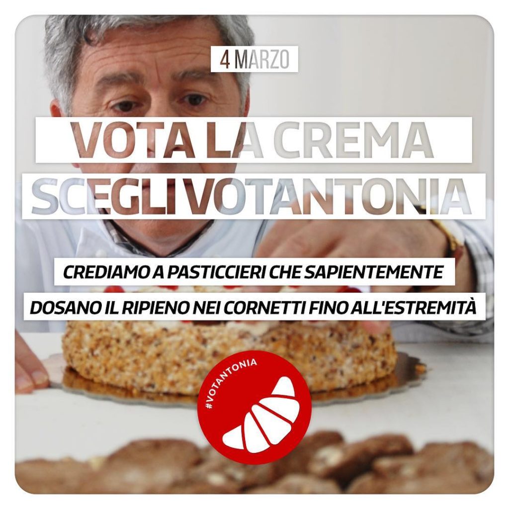 Crediamo a pasticcieri che sapientemente dosano il ripieno nei cornetti fino all'estremità⠀
#votalacrema #votantonia #votantoniapremier #elezioni2018