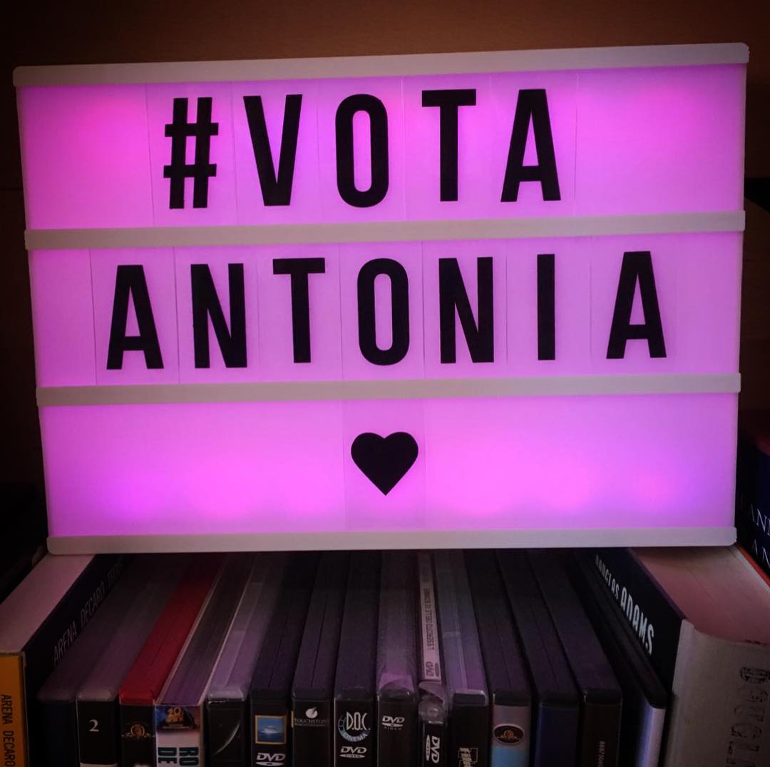 Un candidato! C’è solo un candidato!
#votantonia
